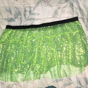Lime green Sparkle Skirt